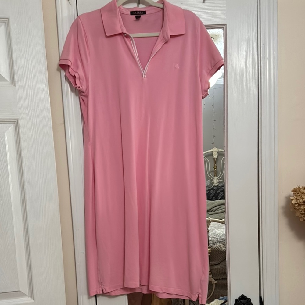Polo By Ralph Lauren Pink Polo Dress - image 1